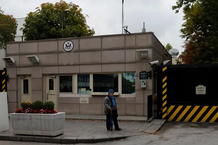 Embaixada americana em Ancara, na Turquia (Umit Bektas/Reuters)