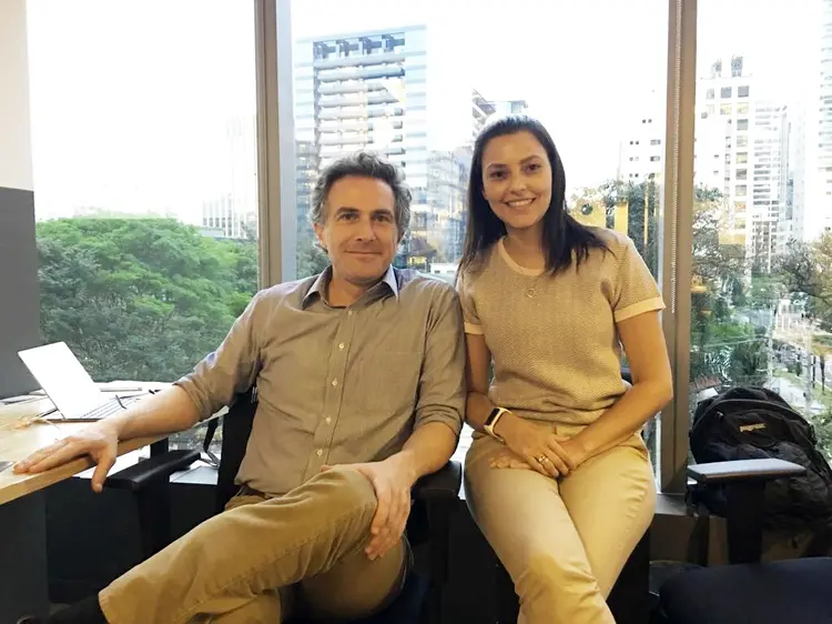 Pedro Guimarães e Camila Requena, sócios da Fiduc: empresa entra em operação nesta semana e aproveita um movimento de desbancarização. (Fiduc/Divulgação)