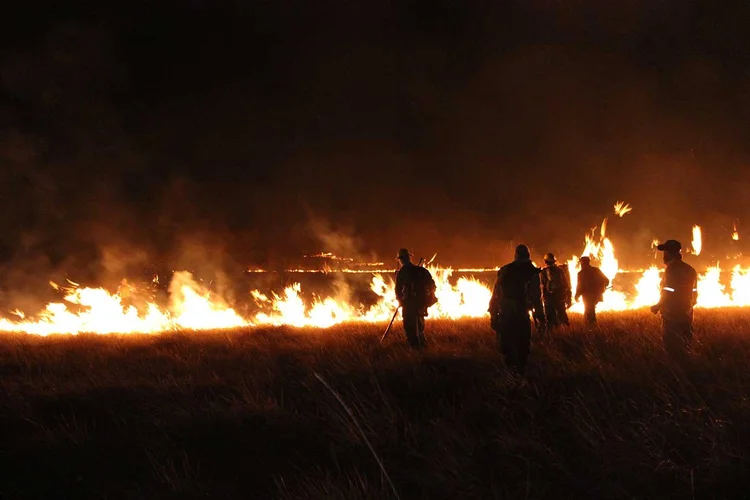 Incêndios: o fim efetivo das chamas na área atingida, porém, só deve vir mesmo com o aguardado início das chuvas na região (Ramilla Rodrigues/ ICMBio/Reprodução)