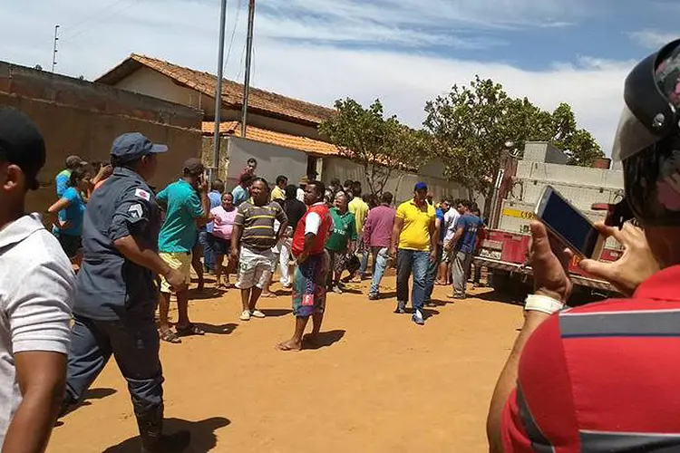 CEMEI Gente Inocente, em Janaúba: incêndio teria sido provocado por funcionário da unidade  (Polícia Militar de Minas Gerais/Divulgação)