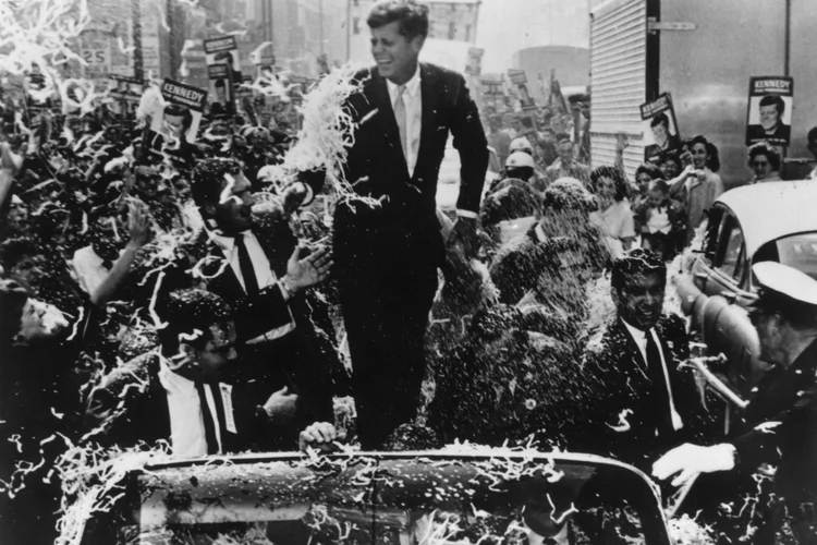 John F Kennedy, presidente dos Estados Unidos: milhares de documentos parte da investigação do seu assassinato foram divulgados (Keystone/Staff/Getty Images)