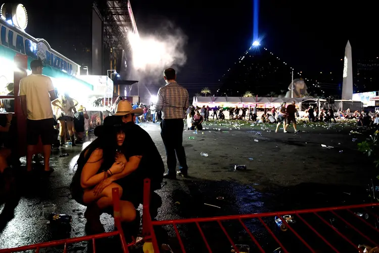 Tiroteio em festival de música em Las Vegas, nos EUA, é o maior da história americana (David Becker/Getty Images)