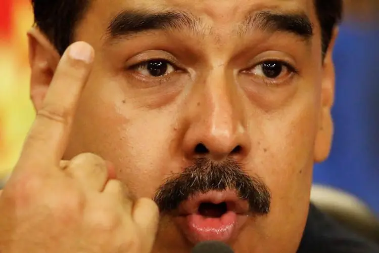 Nicolás Maduro: presidente foi reeleito no domingo com 68% dos votos válidos, contra 21,2% para o opositor Henri Falcón, que denunciou fraudes (Carlos Garcia Rawlins/Reuters)