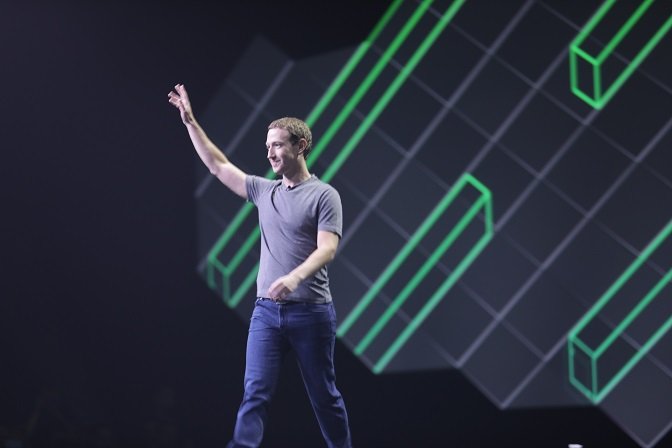 Zuckerberg, na Oculus Connect: presidente da empresa anunciou seu novo dispositivo de realidade virtual, o Go, que custará 199 dólares (Facebook/Divulgação)