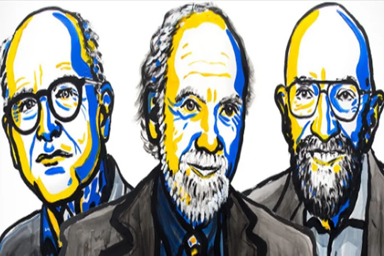 Rainer Weiss, Barry Barish e Kip Thorne: vencedores do Nobel de Física em 2017 (Prêmio Nobel/Divulgação)