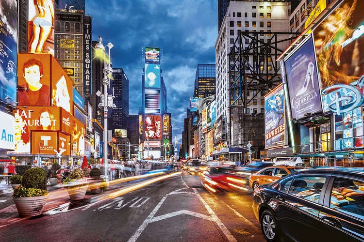 Times Square, um dos cartões-postais de Nova York: (./Getty Images)