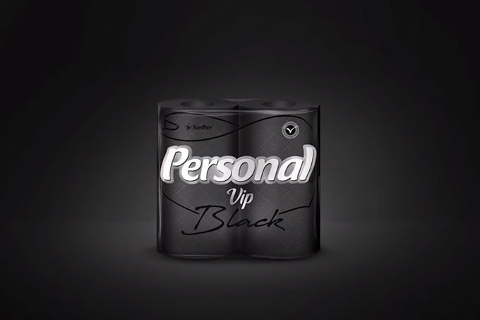 Personal é criticada por campanha de papel higiênico preto