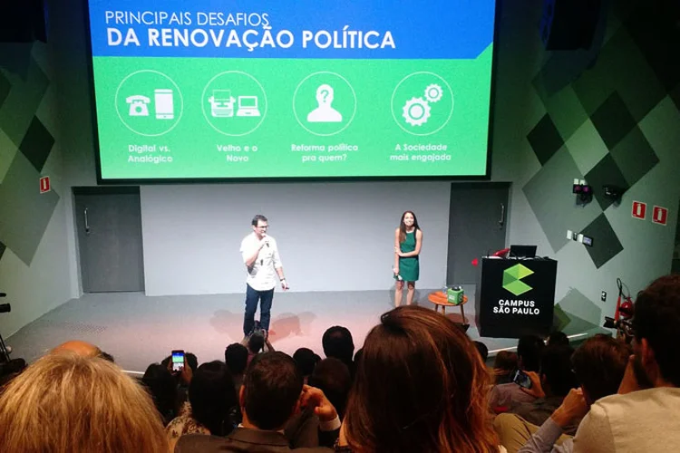 RenovaBR: Nos últimos dias, a iniciativa ficou conhecida como com "fundo eleitoral do PIB", por contar com o apoio de nomes como o apresentador Luciano Huck (Talita Abrantes/Site Exame)