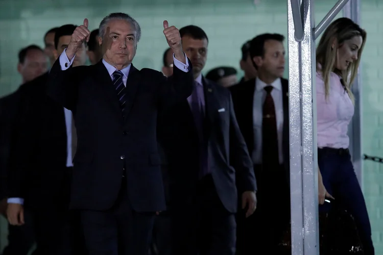 Temer: o presidente também agradeceu pelo arquivamento da denúncia (Ueslei Marcelino/Reuters/Reuters)