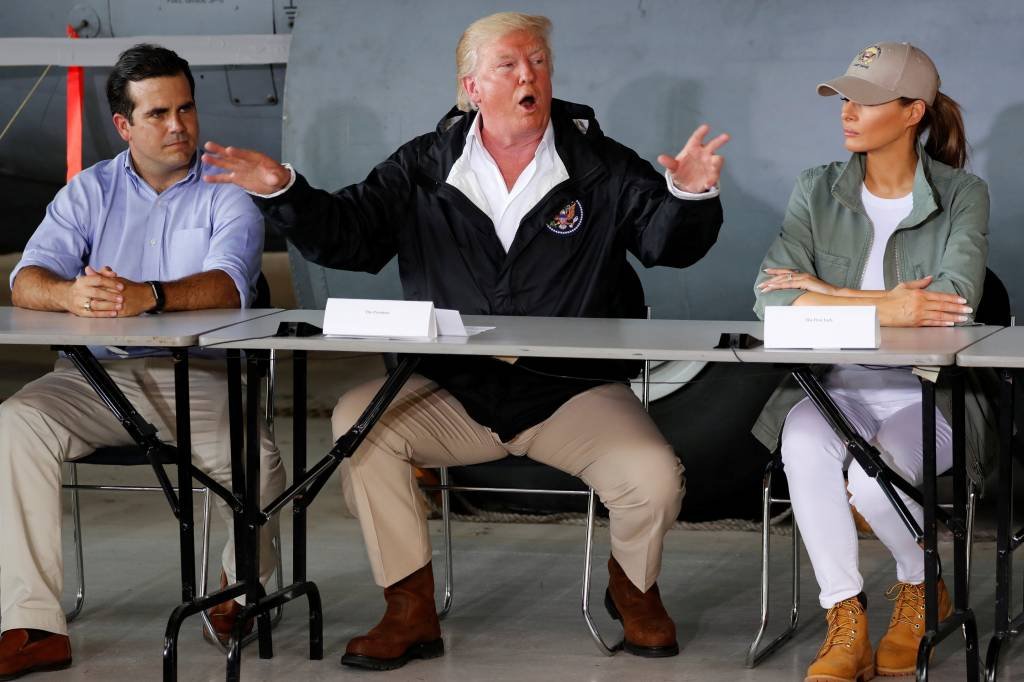 Trump: Porto Rico não sofre "catástrofe real" como a do Katrina