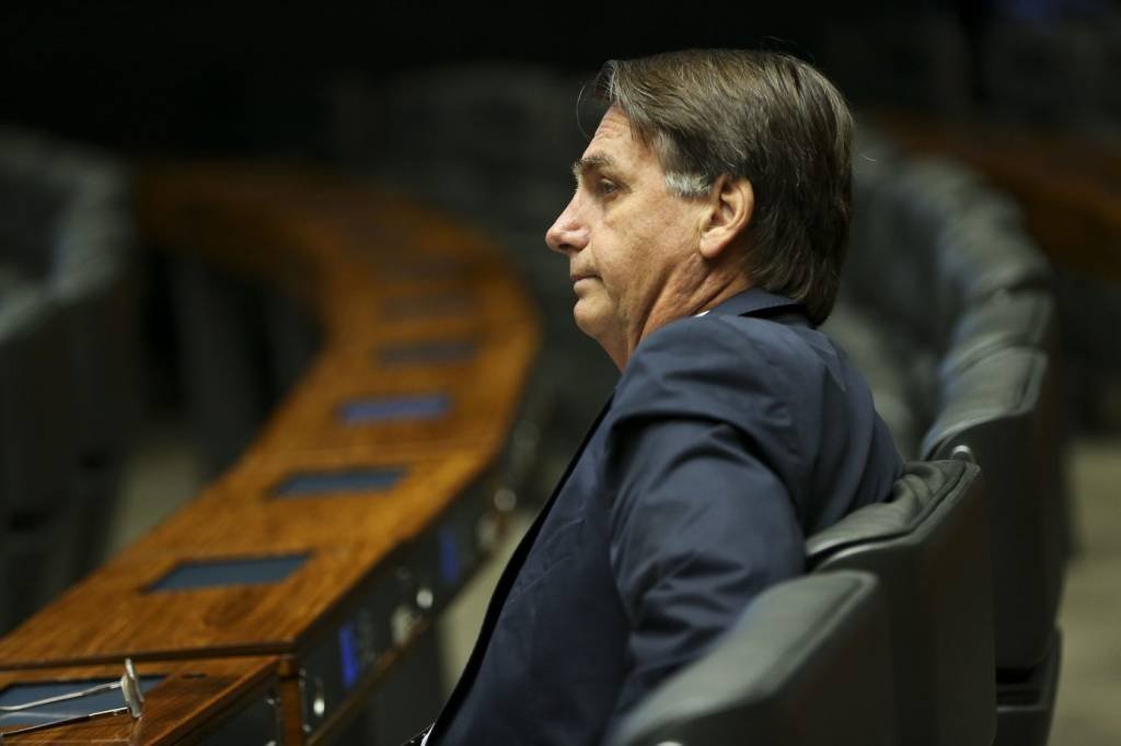 Bolsonaro: o candidato chegou ao novo partido causando desconforto (Agência Brasil/Marcelo Camargo)