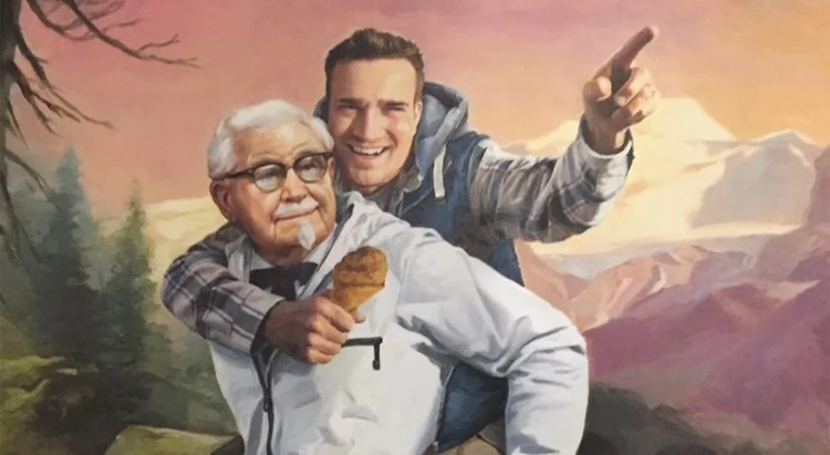 Quadro do KFC para consumidor: presente após descoberta (KFC/Divulgação)