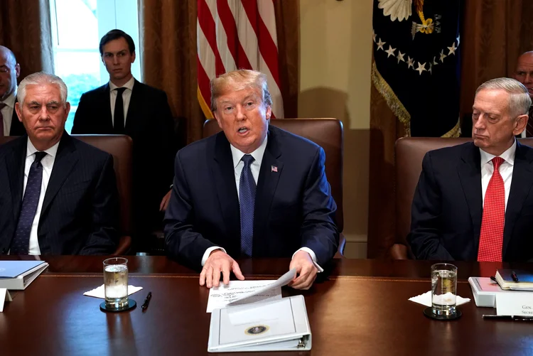 Trump: os republicanos almejam realizar uma reforma considerável do código tributário dos EUA (Kevin Lamarque/Reuters)