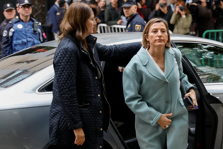 Carme Forcadell: ela passou apenas uma noite detida (Rafael Marchante/Reuters)