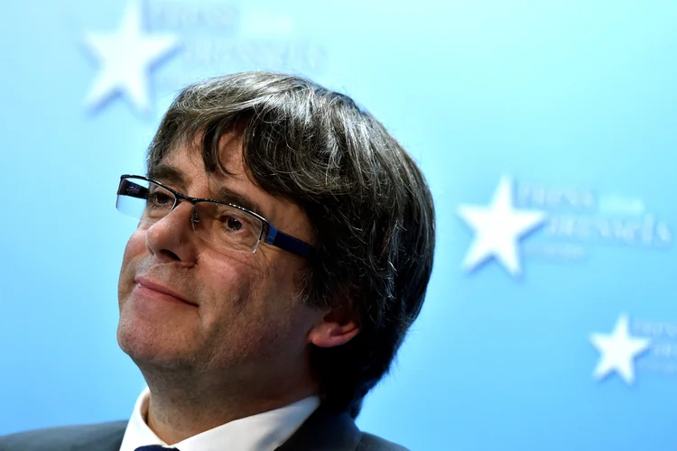 Puigdemont: "queremos votar para decidir o nosso futuro", disse (Eric Vidal/Reuters)