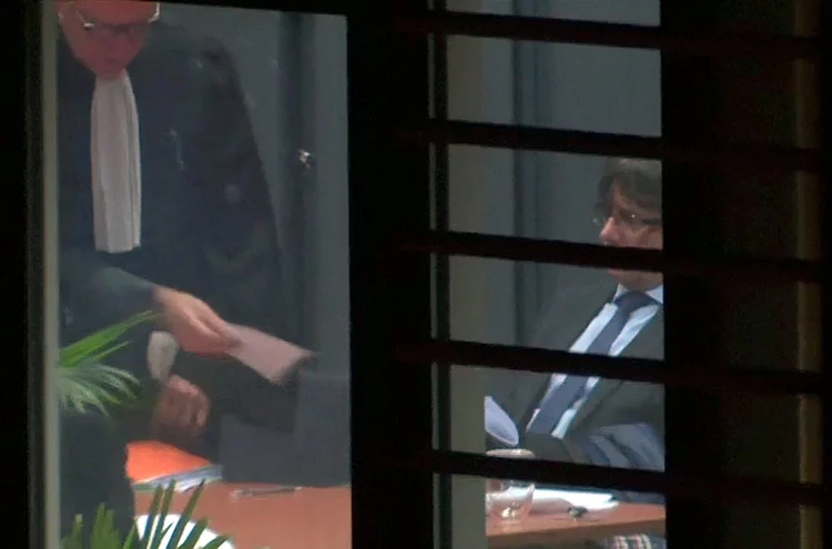 Carles Puigdemont: segundo ele, sua estadia na Bélgica corresponde a uma estratégia de "internacionalizar ao máximo o que está ocorrendo" (La Sexta TV/Reuters)
