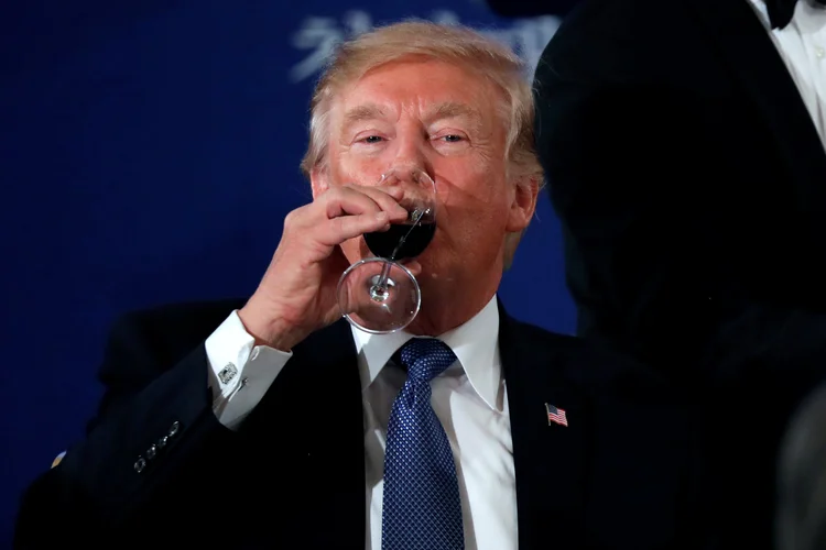 Donald Trump: presidente americano tinha anunciado há semanas a criação destes prêmios para ofender a imprensa (Jonathan Ernst/Reuters)
