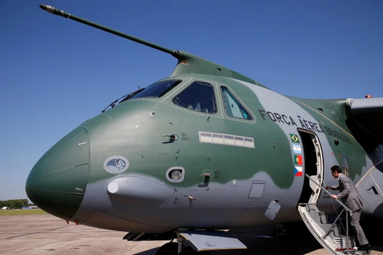 KC-390: "Análises iniciais apontam que a aeronave e todos os sistemas comportaram-se normalmente conforme as características de projeto", destacou a empresa (Pascal Rossignol/Reuters)