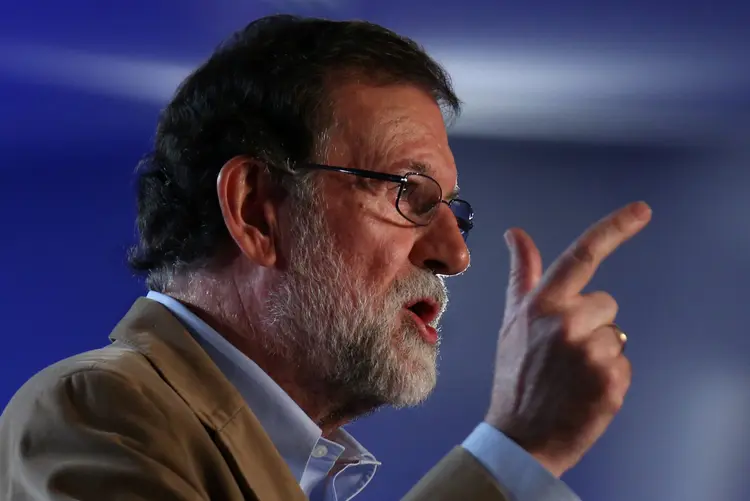Mariano Rajoy: proposta foi feita pelo o ex-presidente Executivo catalão Carles Puigdemont (Albert Gea/Reuters)