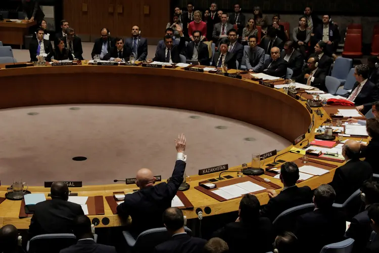 Conselho de Segurança da ONU: reunião após os ataques aéreos da Síria será as 12h (Lucas Jackson/Reuters)