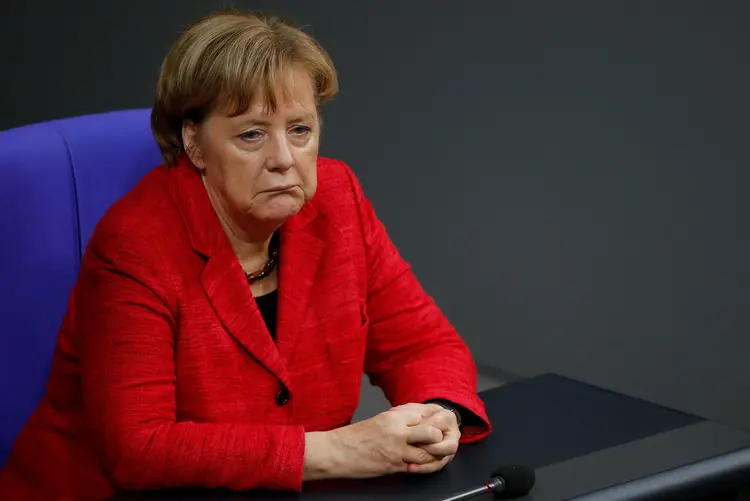 Angela Merkel: um quinto dos entrevistados defende a formação de um governo de minoria (Axel Schmidt/Reuters)