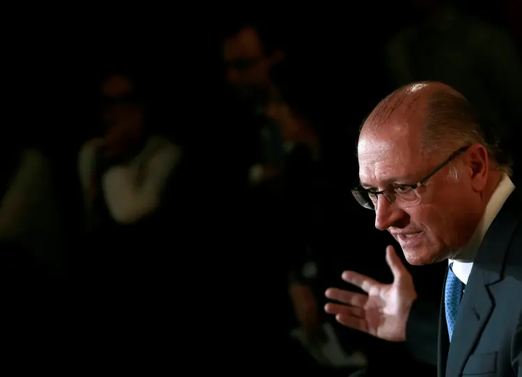 Alckmin, sobre a Petrobras: "se tivermos um bom marco regulatório, você pode até no futuro privatizar tudo, sem nenhum problema" (Leonardo Benassatto/Reuters)