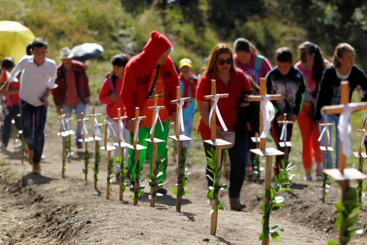 No acidente morreram 71 dos 77 passageiros do avião, a maioria jogadores (Fredy Builes/Reuters)