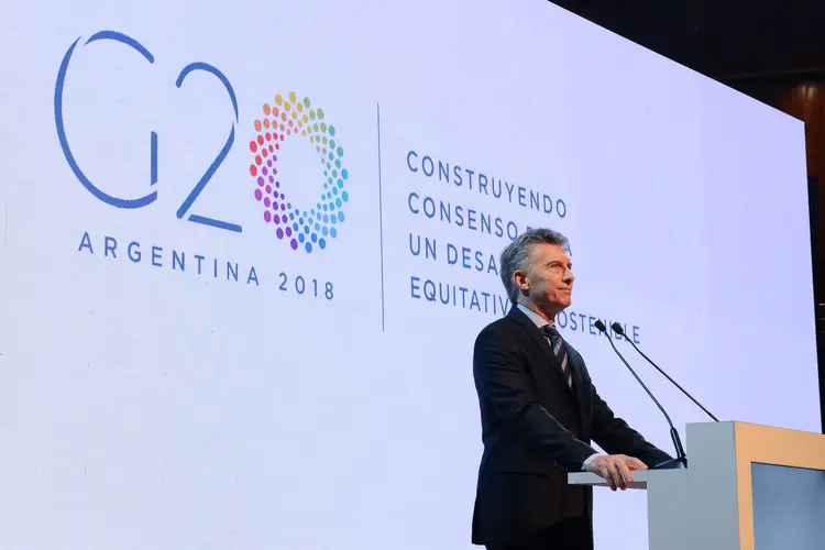 G20: encontro dos líderes na Argentina, que exerce a presidência temporária da organização em 2018, será precedido pelas mais de 50 reuniões setoriais que acontecerão ao longo do ano em várias cidades (Argentine Presidency/Handout/Reuters)