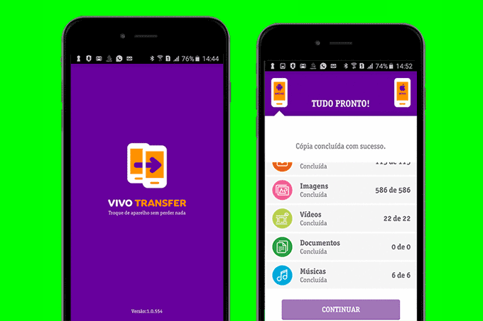 Vivo lança app que facilita migração de dados para novo celular