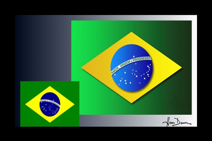 Famoso designer da Globo propõe nova bandeira para o Brasil