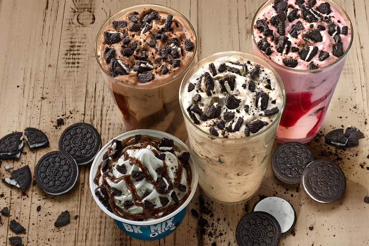 Novidades do Burger King Brasil: sobremesas com bolacha Oreo (Burger King/Divulgação)