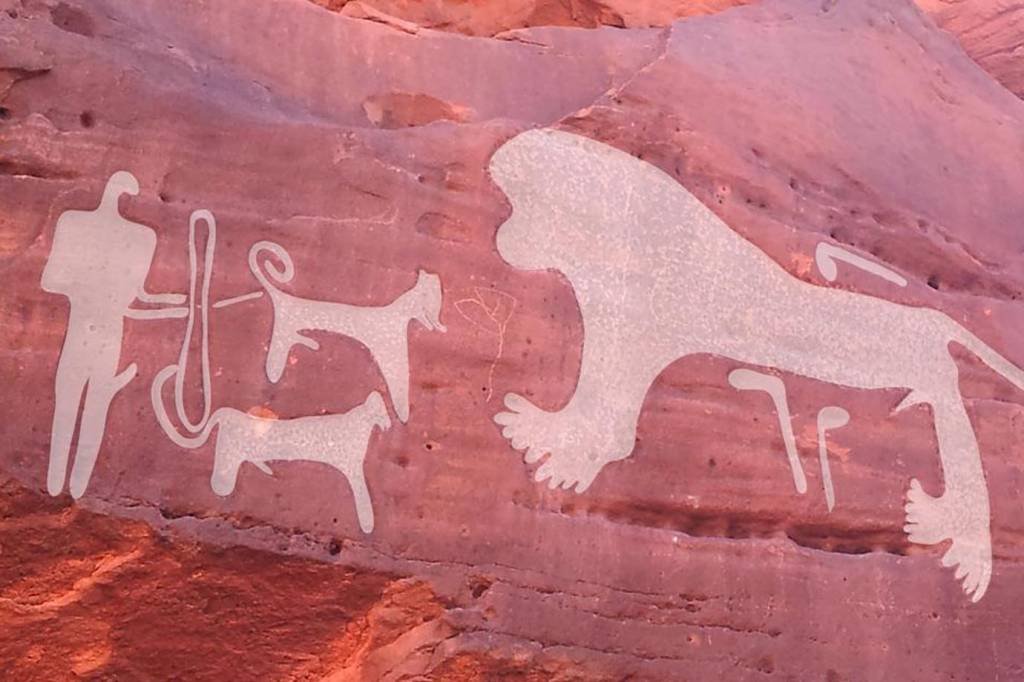 Desenhos de 10 mil anos mostram cães treinados