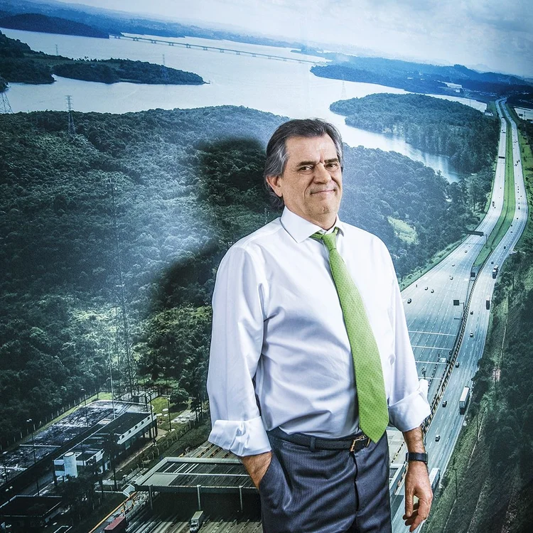 Marcelino Rafart de Seras, presidente da EcoRodovias: obra da pista descendente da Imigrantes exigiu derrubada de 2,5% da mata prevista | Leandro Fonseca /  (Leandro Fonseca/Exame)
