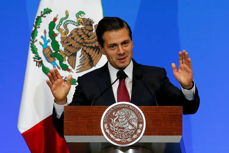 Enrique Peña Nieto: presidente mexicano afirmou que o ritmo mais acelerado das negociações vai beneficiar os três países (Henry Romero/Reuters)