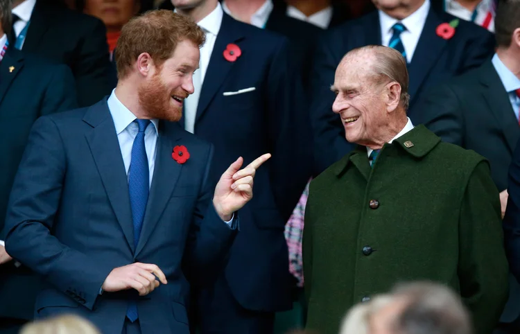 Harry e Philip: a festa íntima - com capacidade para 800 convidados, pequeno para padrões reais - foi algo pelo que o casal optou (Phil Walter/Getty Images)