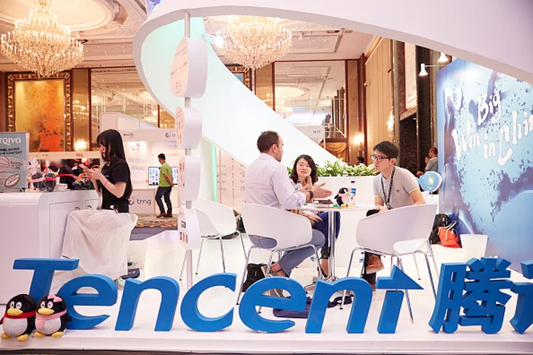 TENCENT: a empresa chinesa, listada em Hong Kong desde 2004, chegou ontem a 523 bilhões de dólares (Sean Lee/Getty Images)