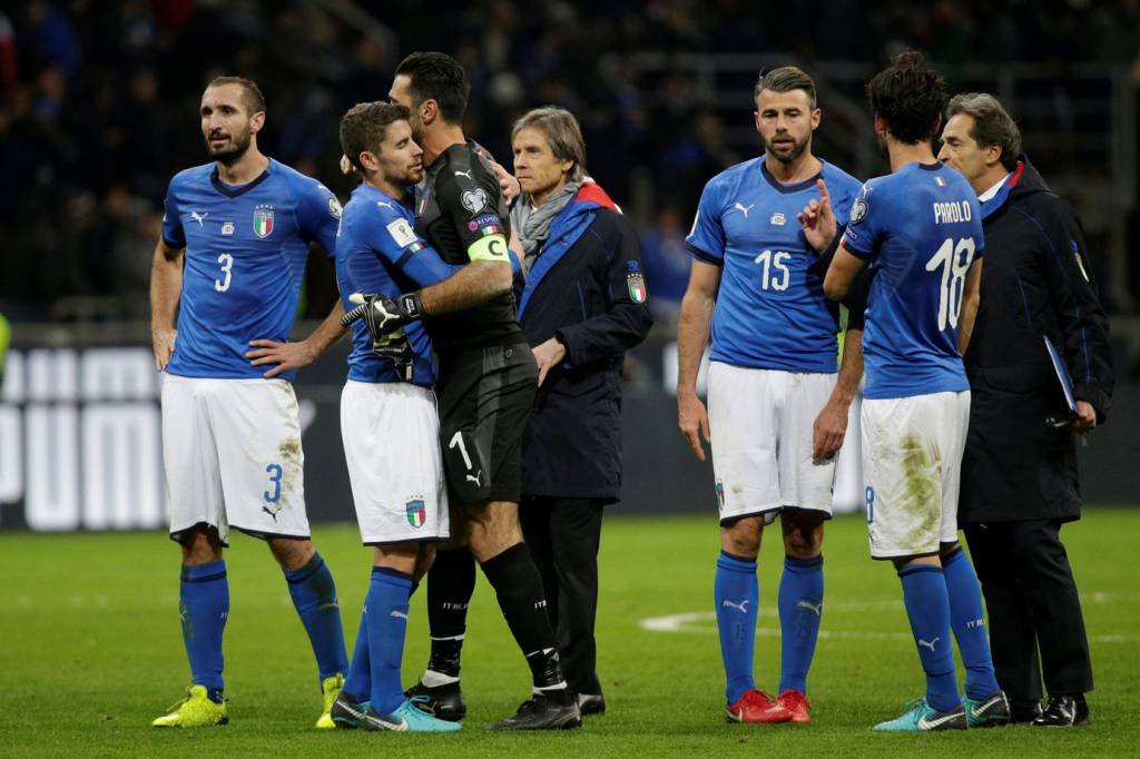 Itália fica de fora da Copa pela primeira vez em 60 anos