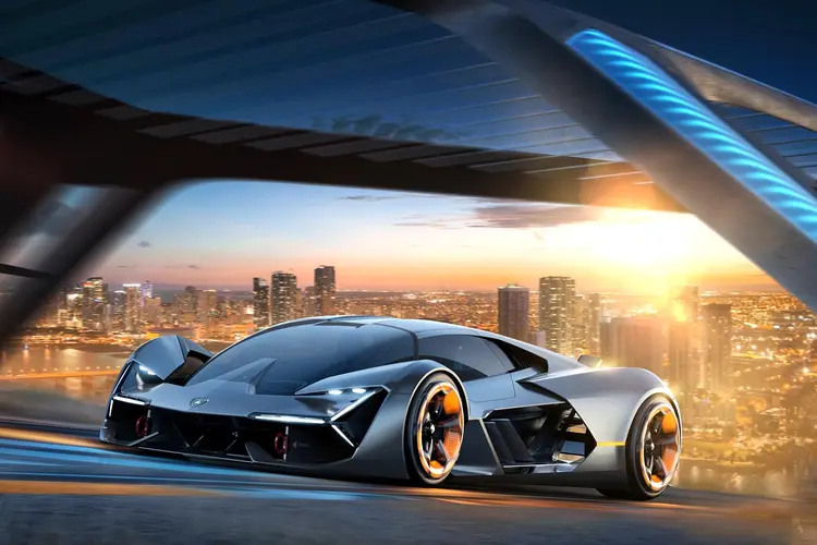 Lamborghini Terzo Millennio: carro foi desenvolvido em parceria com o MIT (Lamborghini/Divulgação)