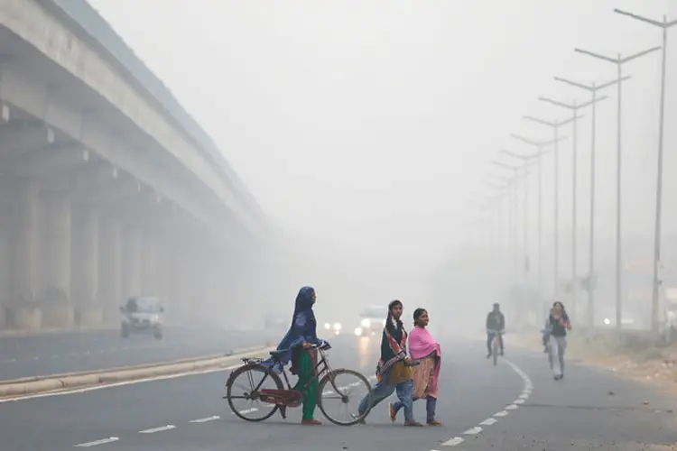 Poluição em Nova Délhi (Saumya Khandelwal/Reuters)