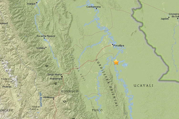 Peru: não foram reportados danos (USGS/Reprodução)