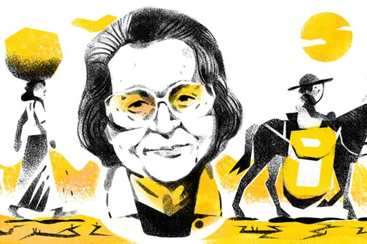 Doodle mostra cena de retirantes descrita pela escritora Rachel de Queiroz (Google/Divulgação)