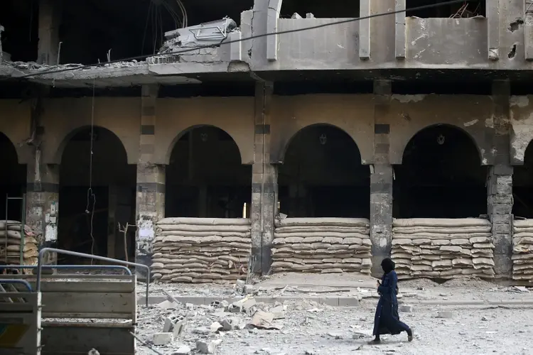 Síria: em pouco mais de três anos, o Síria:"califado" proclamado pelo EI na Síria e no Iraque perdeu praticamente todas as suas posições (Bassam Khabieh/Reuters)