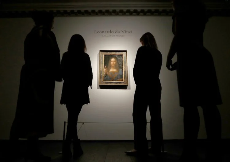 Quadro Salvator Mundi: empresa com sede no Reino Unido leiloou sete das 10 obras mais caras vendidas no mundo em 2017 (Peter Nicholls/Reuters)