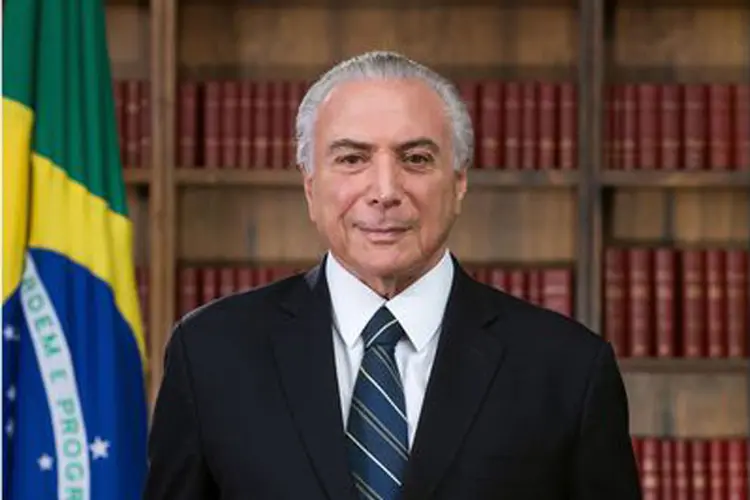 Temer: em janeiro, um retrato de Temer usando a faixa chegou a ser divulgado pelo Palácio do Planalto (Beto Barata/PR/Agência Brasil)