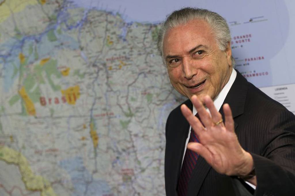 Temer: o presidente discursou por cerca de 15 minutos "sobre a República democrática" (Agência Brasil/Marcelo Camargo/Agência Brasil)