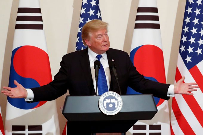 Trump diz que reunião com Coreia do Norte está sendo definida