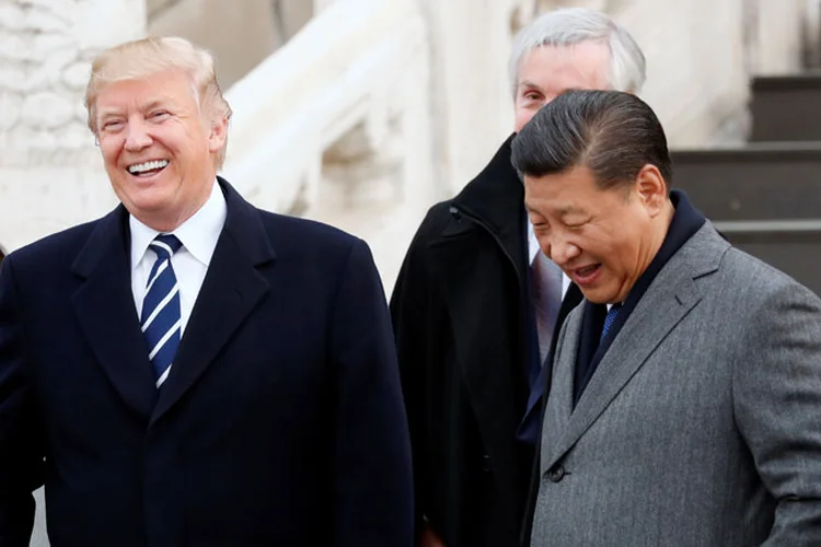 Trump e Xi Jinping na China (Jonathan Ernst/Reuters)