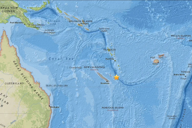 Serviço de Alertas de Tsunami do Pacífico elevou a magnitude estimada para 7,3 graus (USGS/Reprodução)