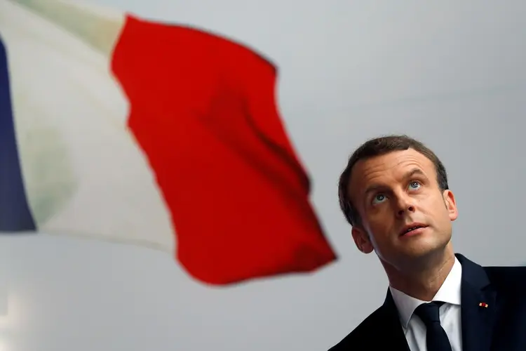 Emmanuel Macron: aproximação da França mostra as intenções do país de fortalecer o Catar militarmente e diplomaticamente (Philippe Wojazer/Reuters)
