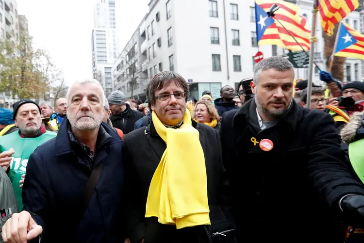 Carles Puigdemont: ex-presidente está há semanas instalado em Bruxelas (Yves Herman/Reuters)